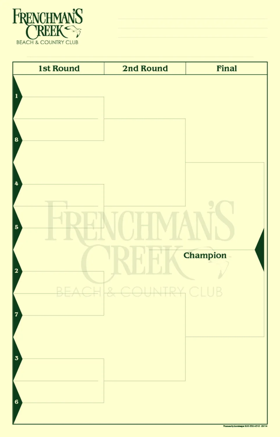 Frenchman’s Creek Scoresheet