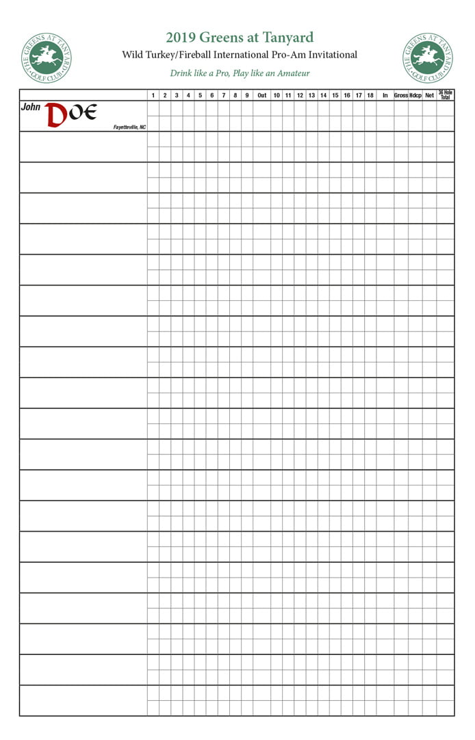 Five Round Score Sheet – Simple Score Sheets