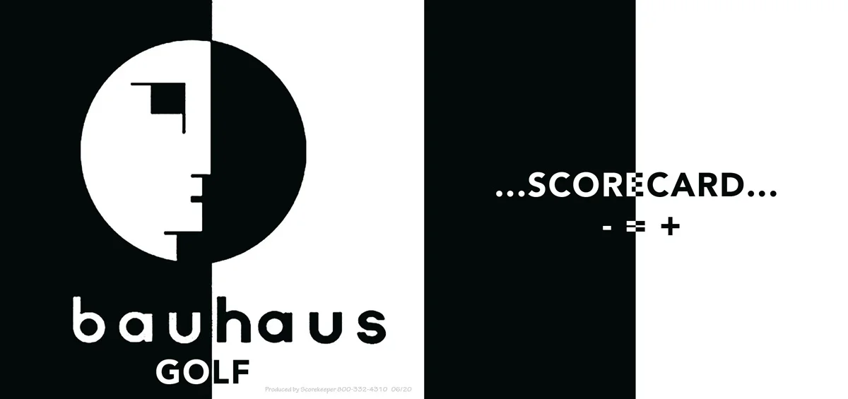 Bauhaus Golf scorecard