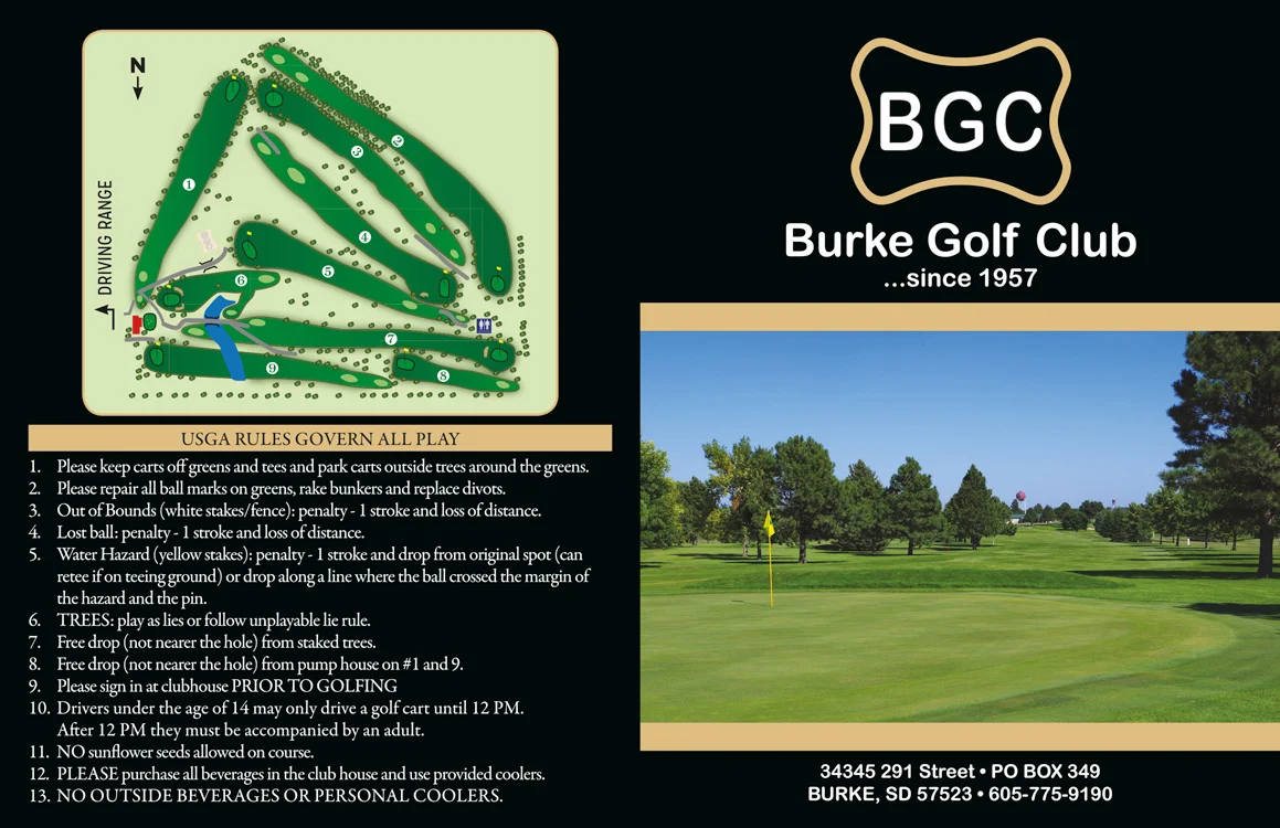 Burke Golf Club scorecard