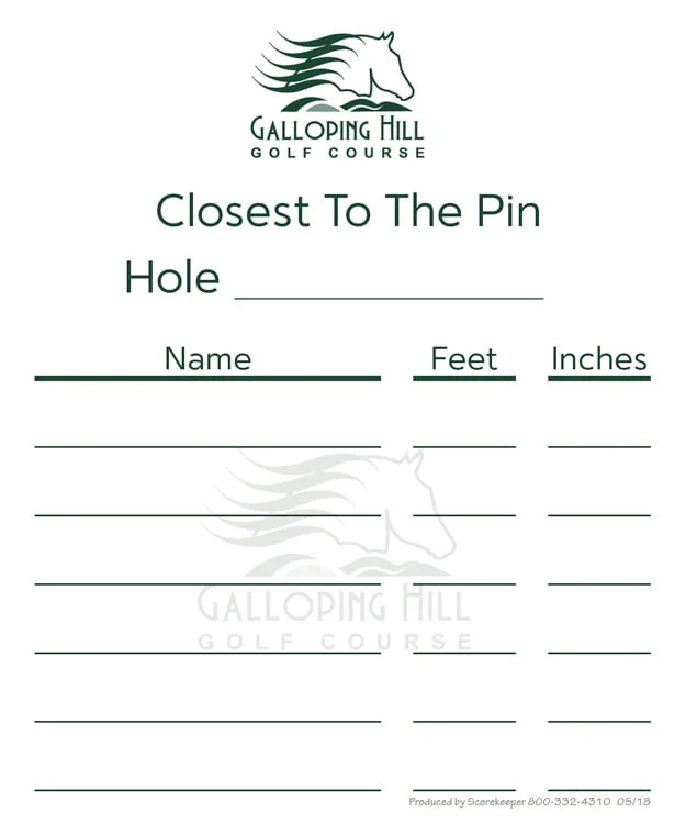 Galloping Hills – Closest to the Pin